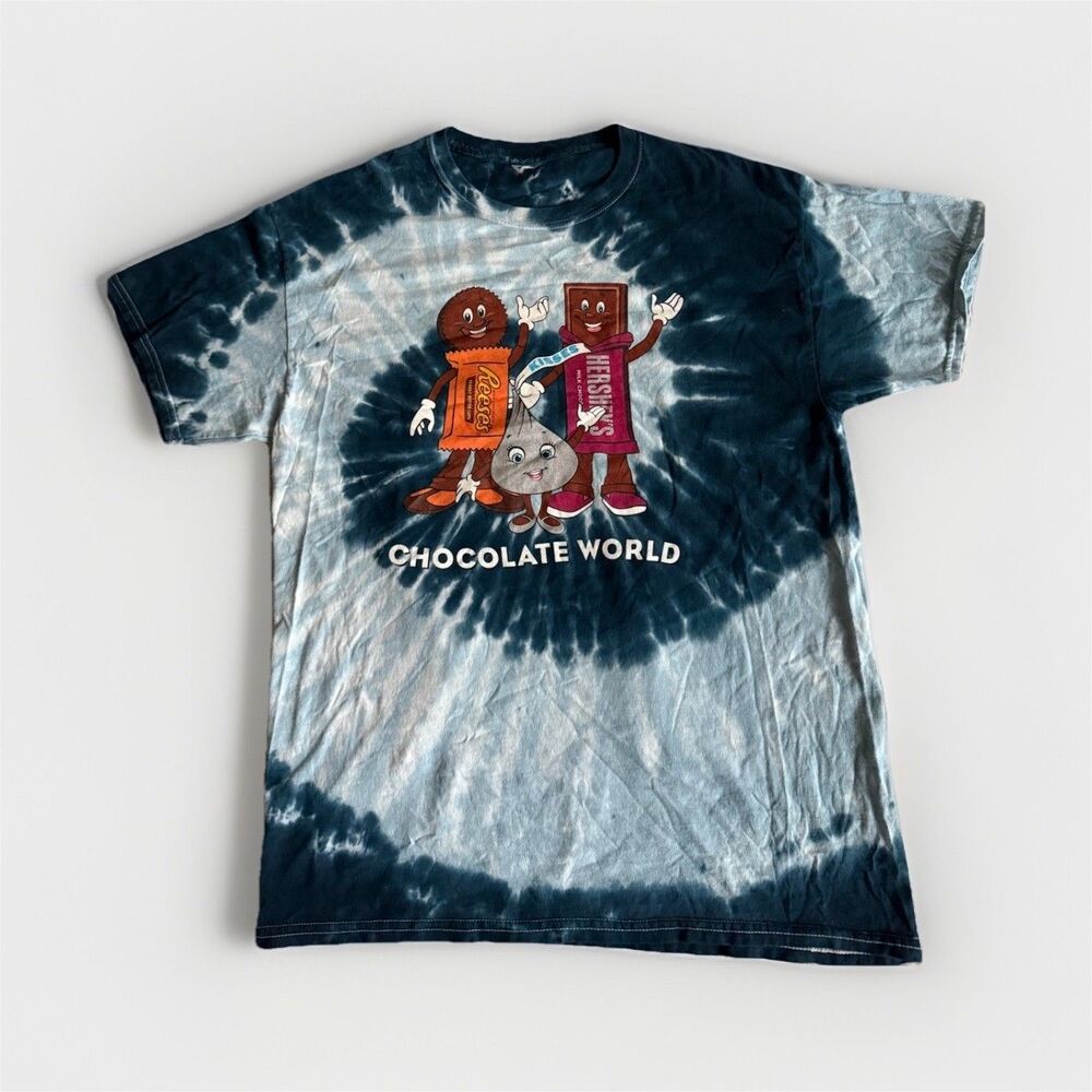 Chocolate World Hershey's Tie-Dye Graphic Cotton Jersey Tee - Unisex L